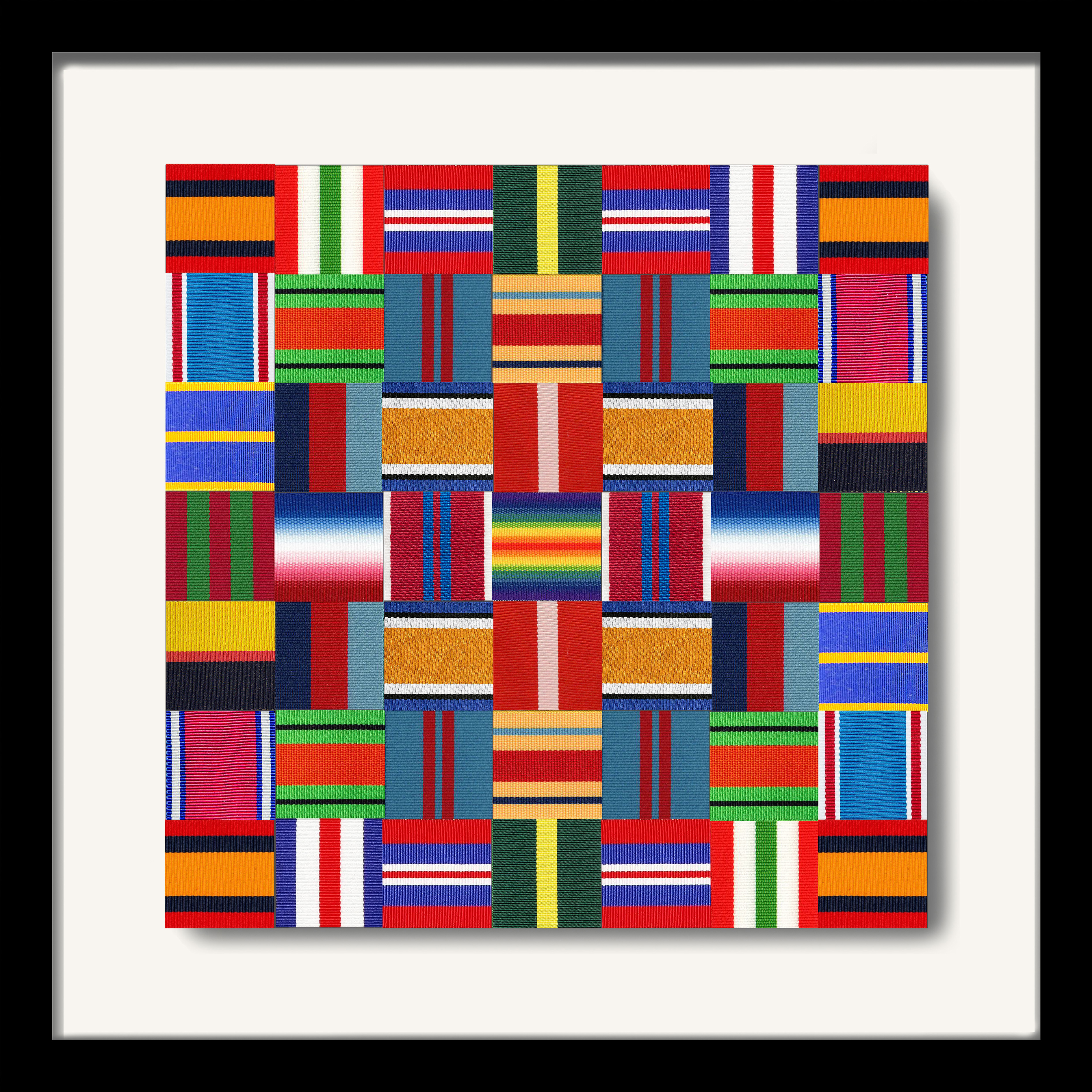 The Sir Winston Churchill commemorative ribbon display